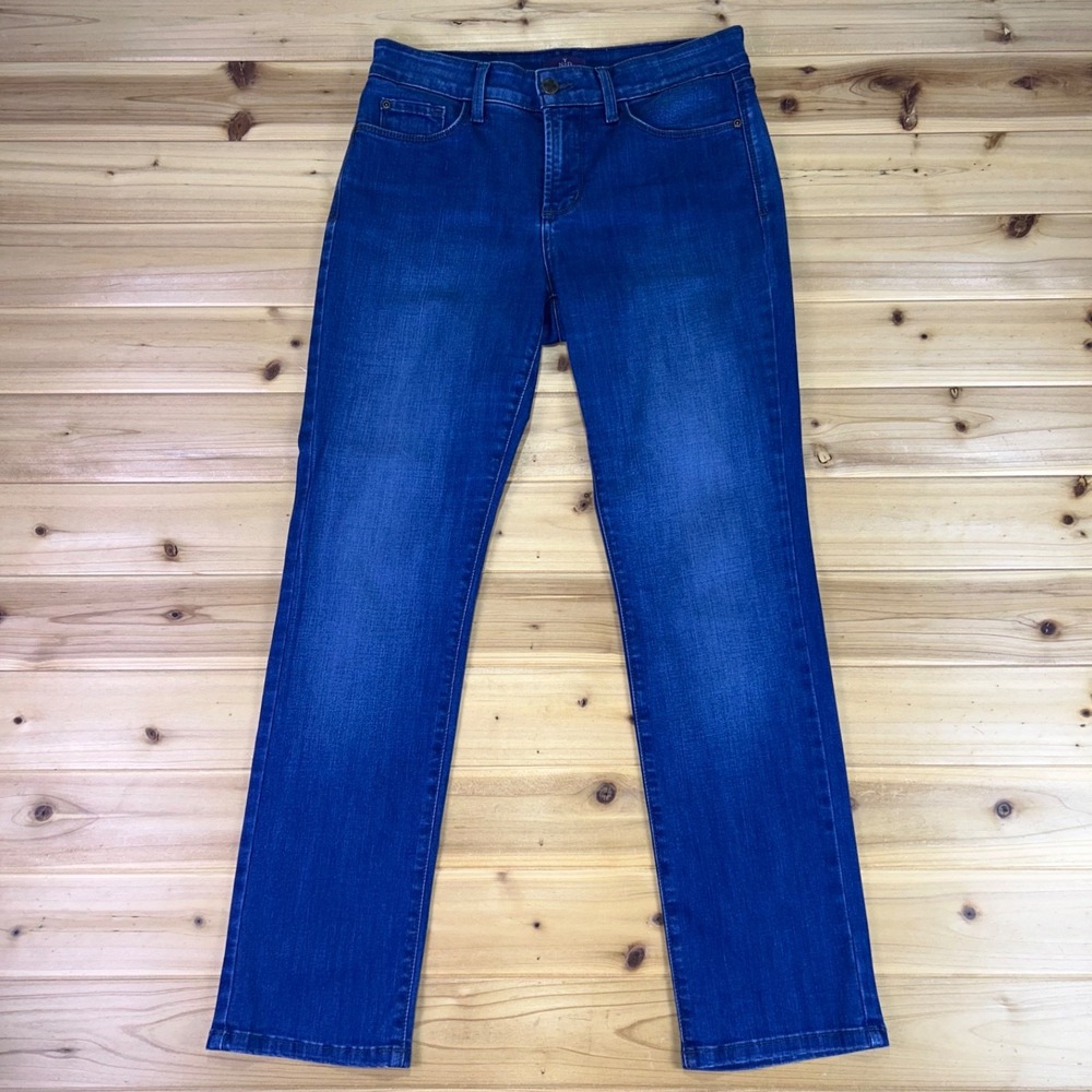 NYDJ Jeans Womens 4P Skinny Mid Rise Lift Tuck Technology Denim Blue Jeans